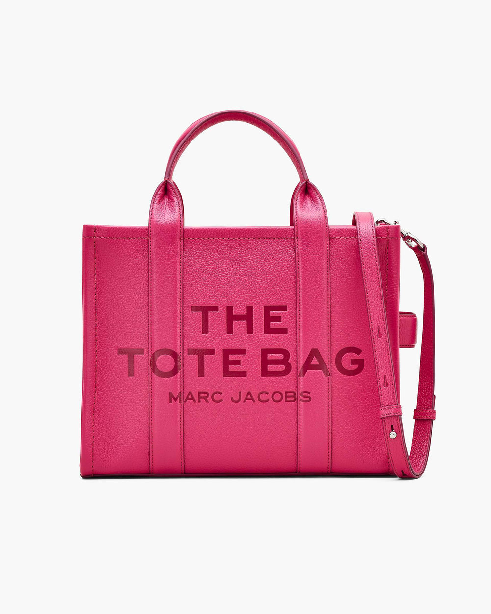 The Leather Medium Tote Bag - Raspberry Pink | Marc Jacobs online