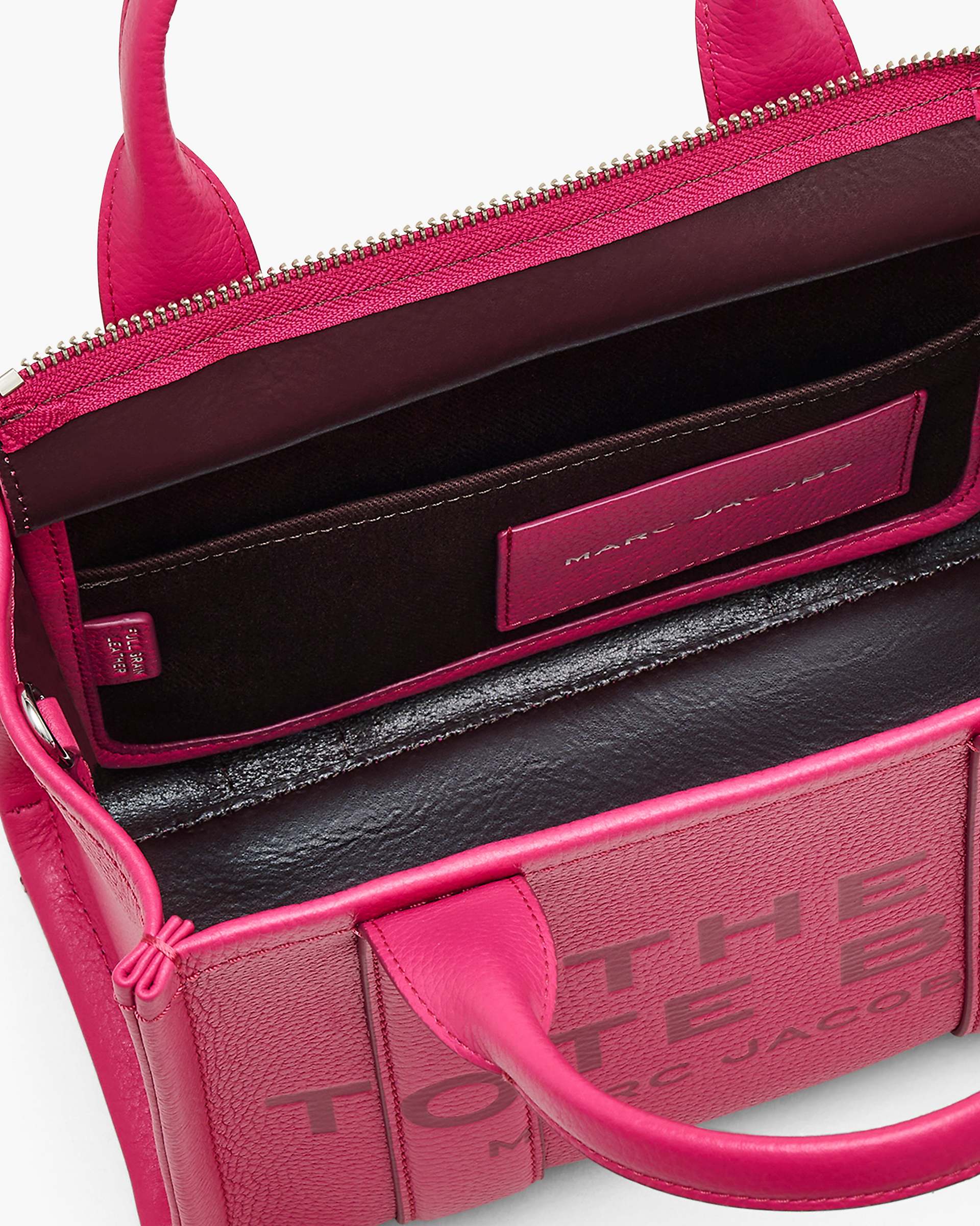 The Leather Small Tote Bag - Raspberry Pink | Marc Jacobs discount