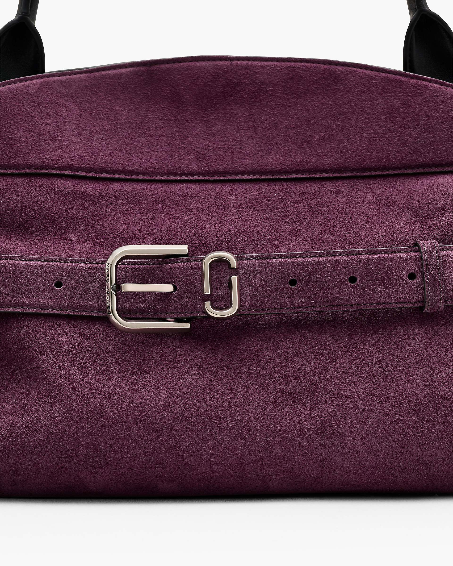 The Suede Dakota Satchel - Dark Plum | Marc Jacobs online