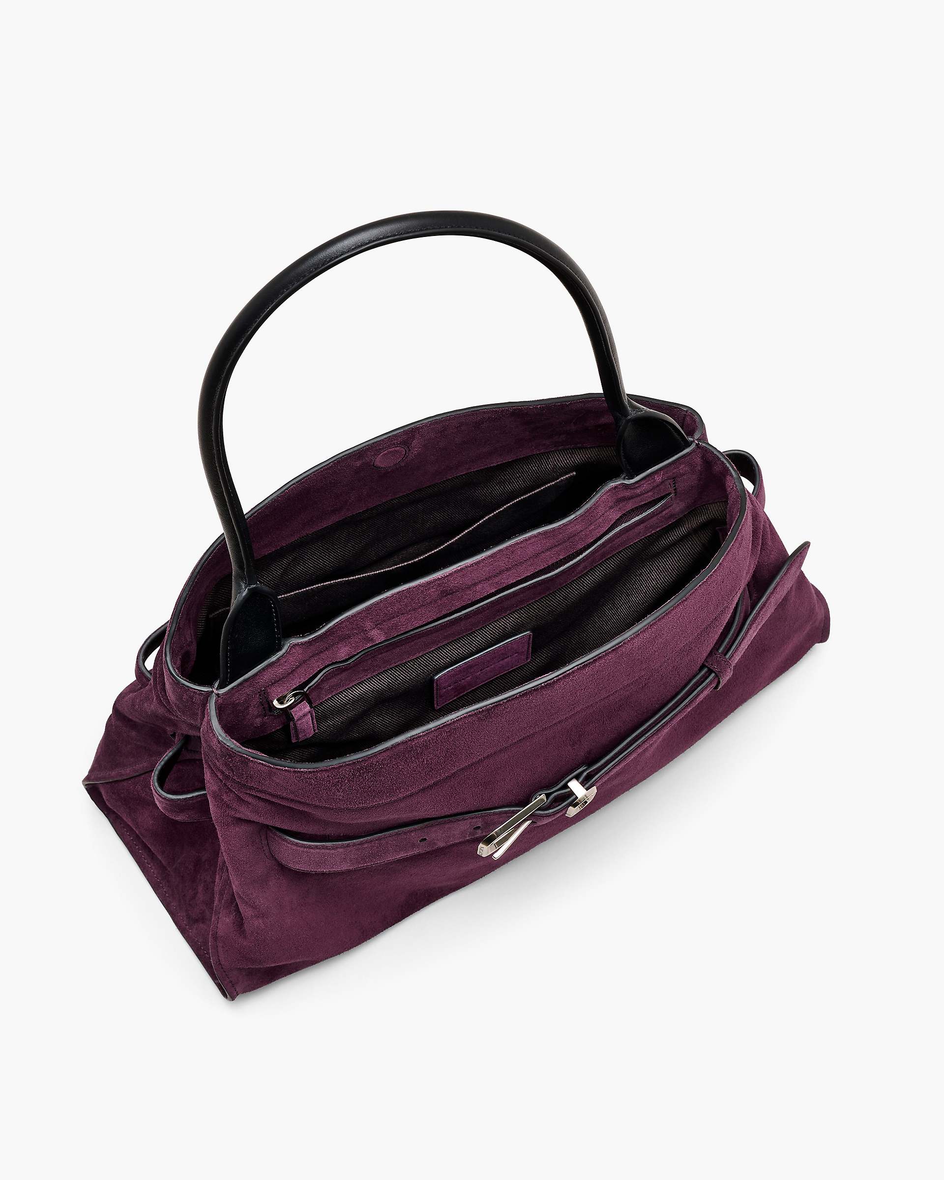 The Suede Dakota Satchel - Dark Plum | Marc Jacobs online