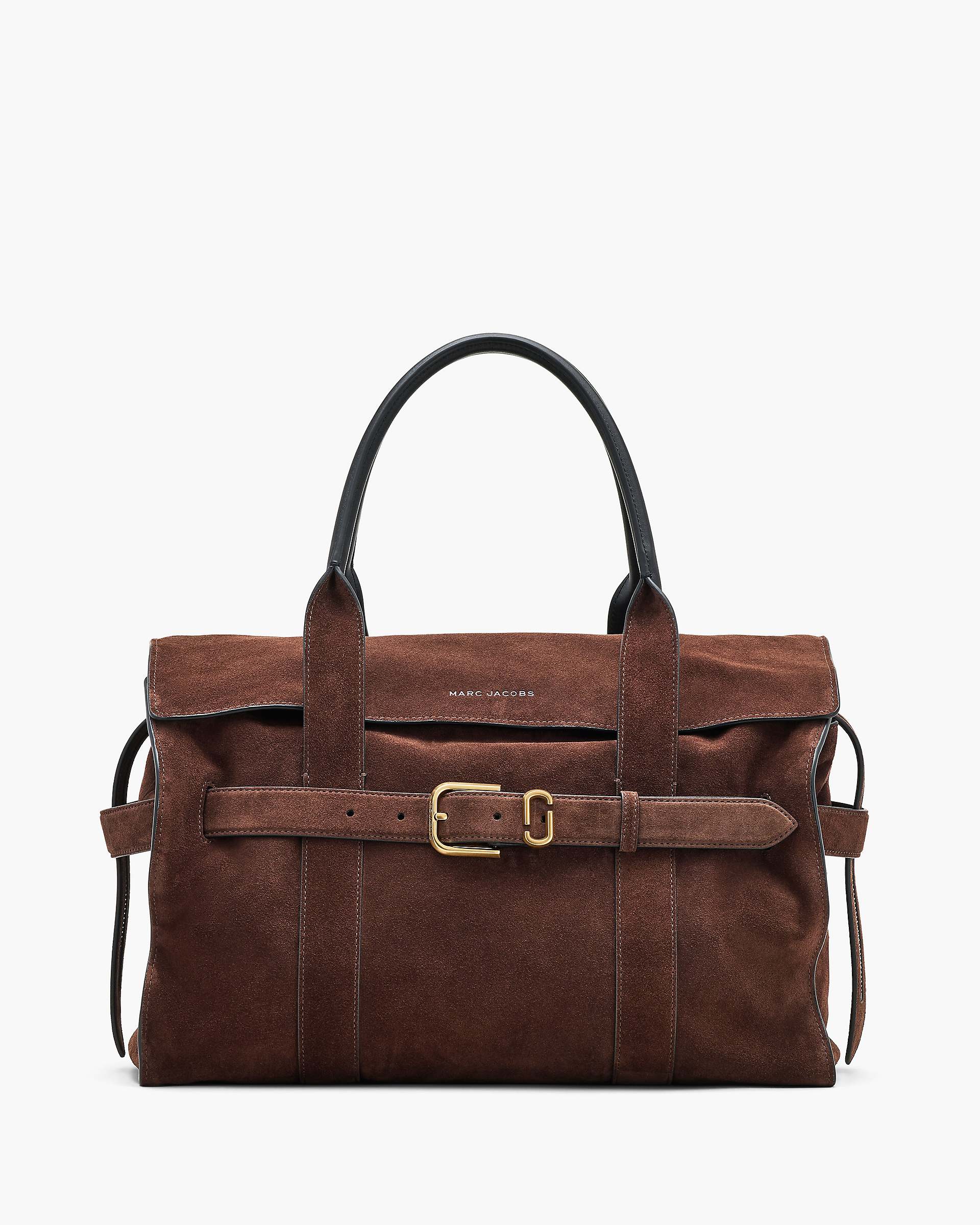 The Suede Dakota Tote - Dark Brown | Marc Jacobs online