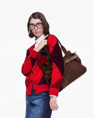 The Suede Dakota Tote - Dark Brown | Marc Jacobs online