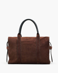 The Suede Dakota Tote - Dark Brown | Marc Jacobs online