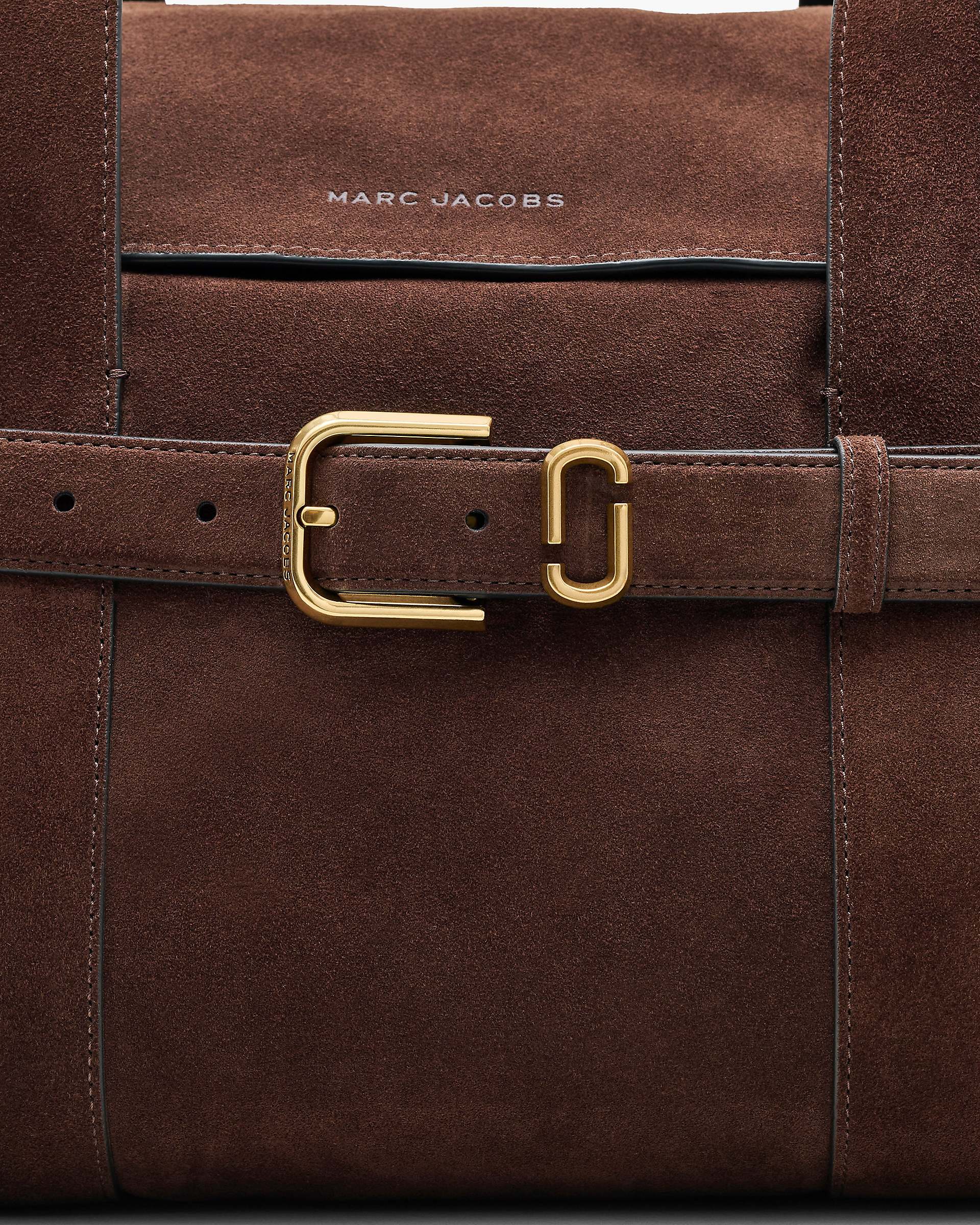 The Suede Dakota Tote - Dark Brown | Marc Jacobs online