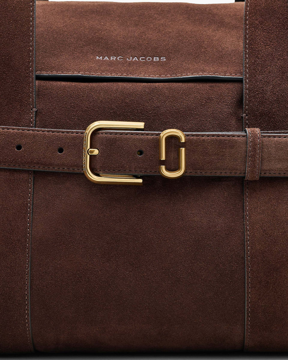 The Suede Dakota Tote - Dark Brown | Marc Jacobs online