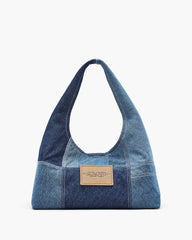The Patchwork Denim Sack Bag - Blue Denim | Marc Jacobs online