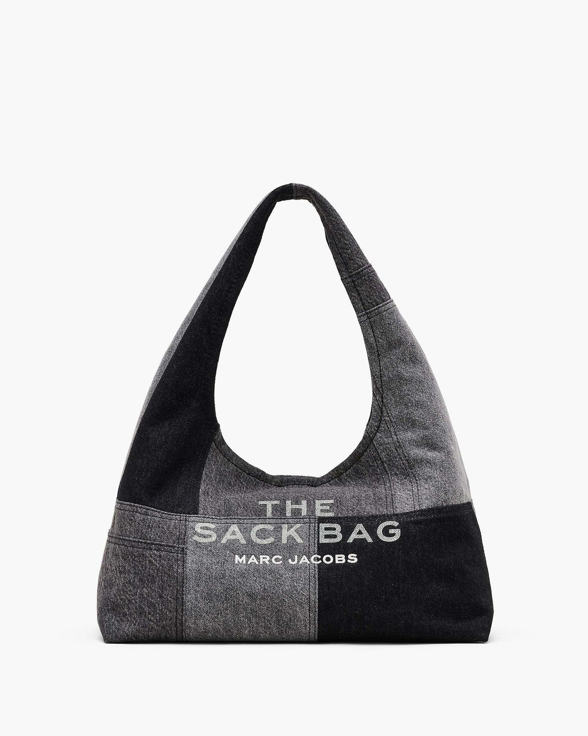 The Patchwork Denim Sack Bag - Black Denim | Marc Jacobs sale
