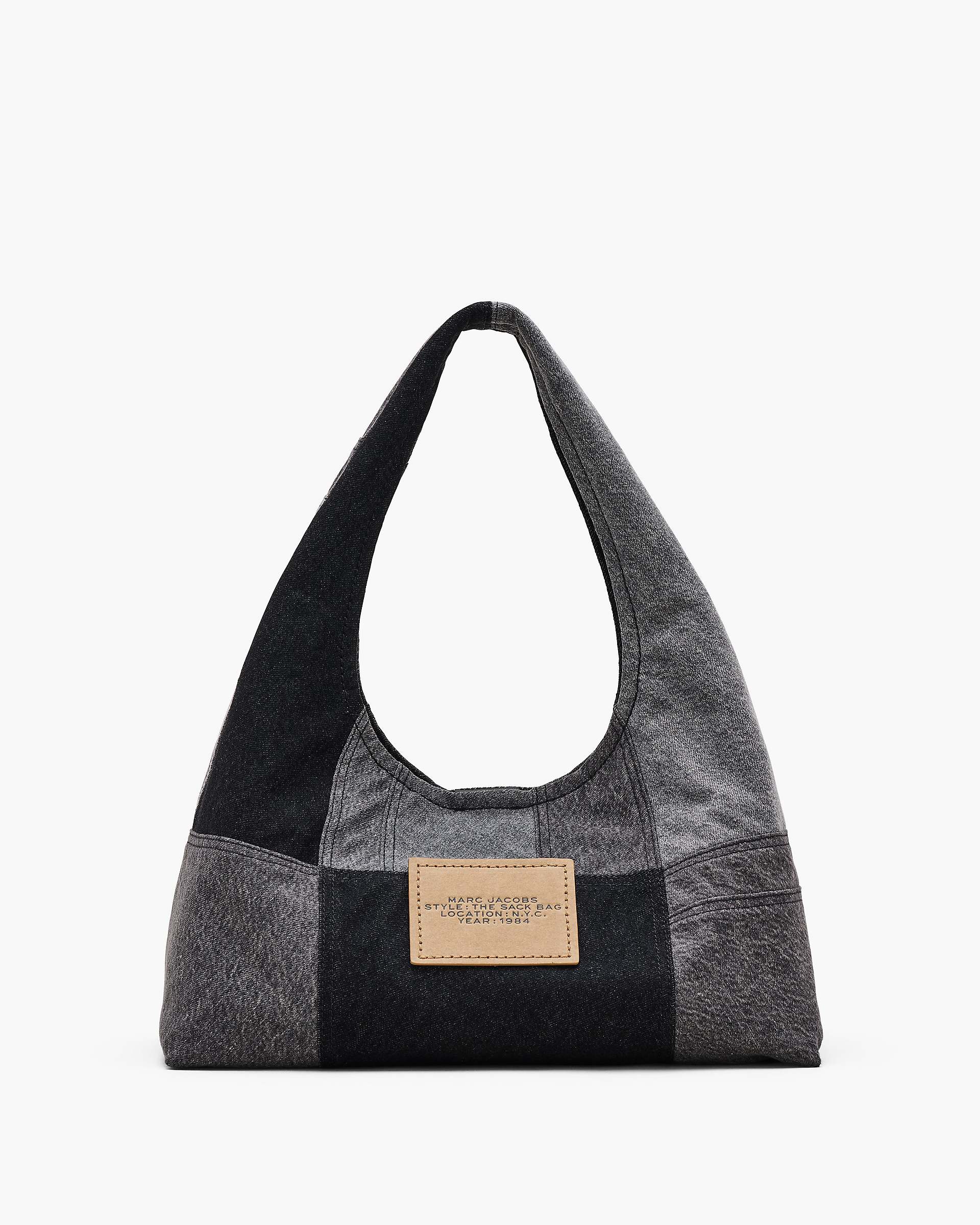 The Patchwork Denim Sack Bag - Black Denim | Marc Jacobs sale