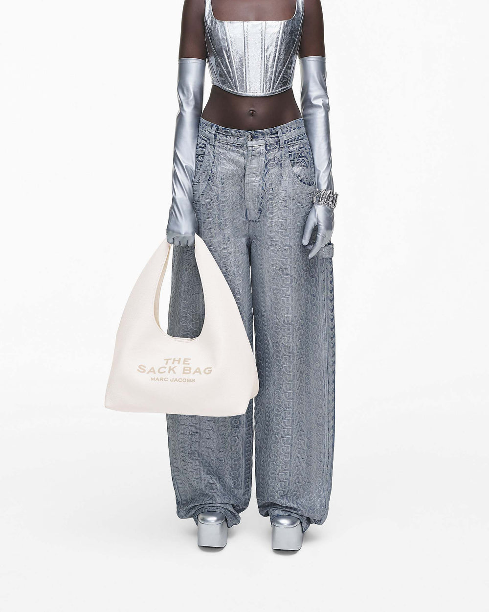 The Sack Bag - White|White | Marc Jacobs for sale