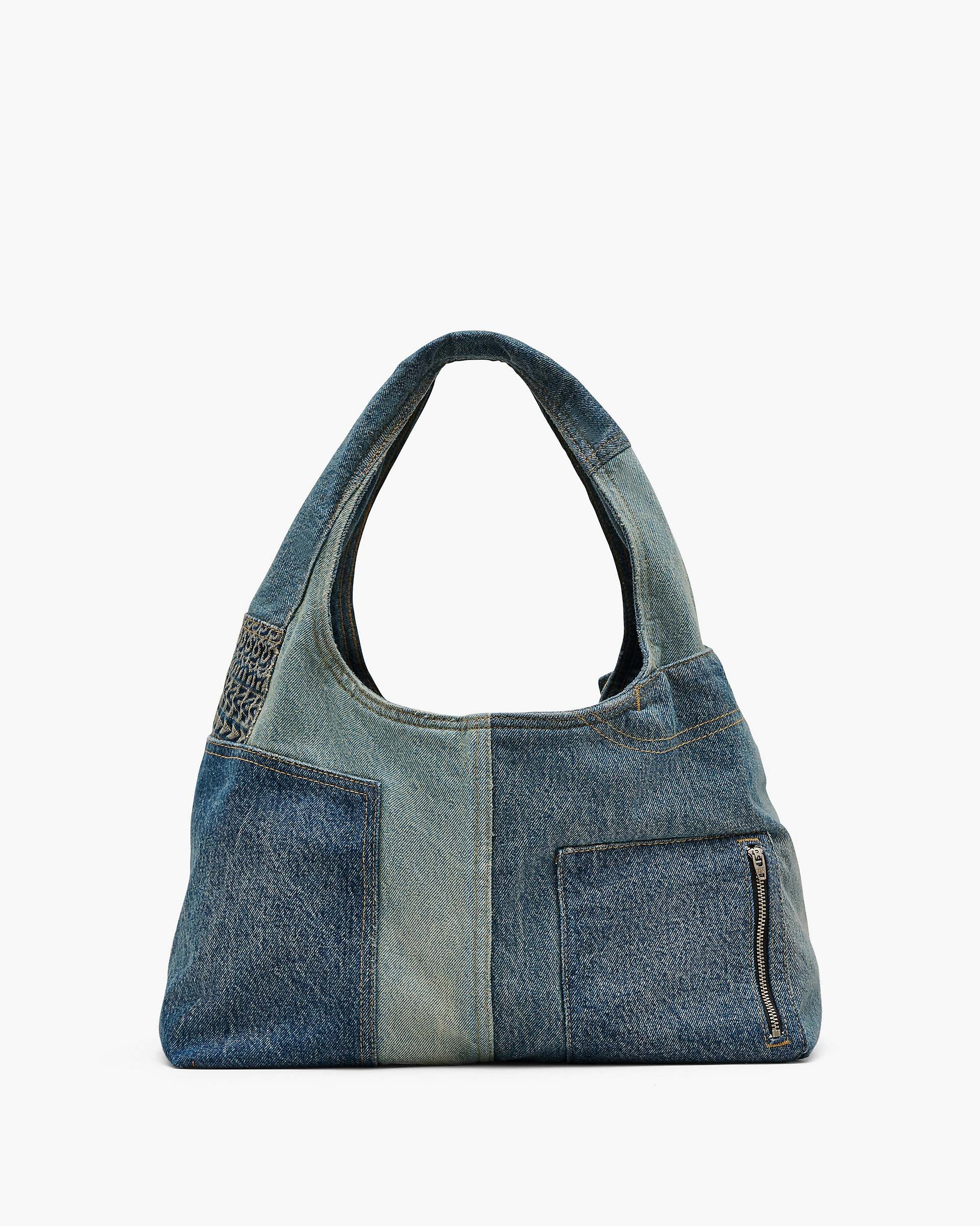 The Deconstructed Denim Sack Bag - Indigo Multi | Marc Jacobs on sale