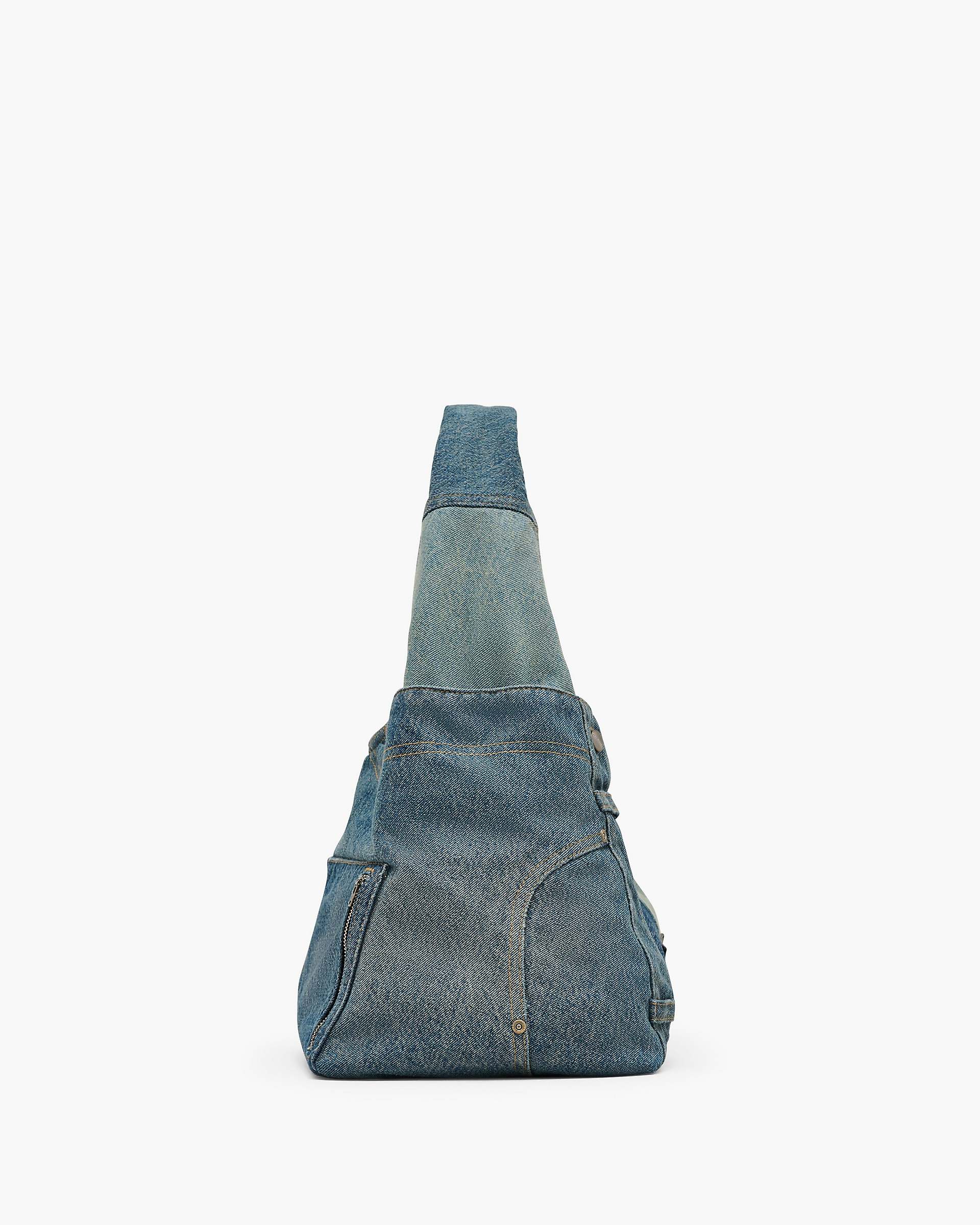 The Deconstructed Denim Sack Bag - Indigo Multi | Marc Jacobs on sale