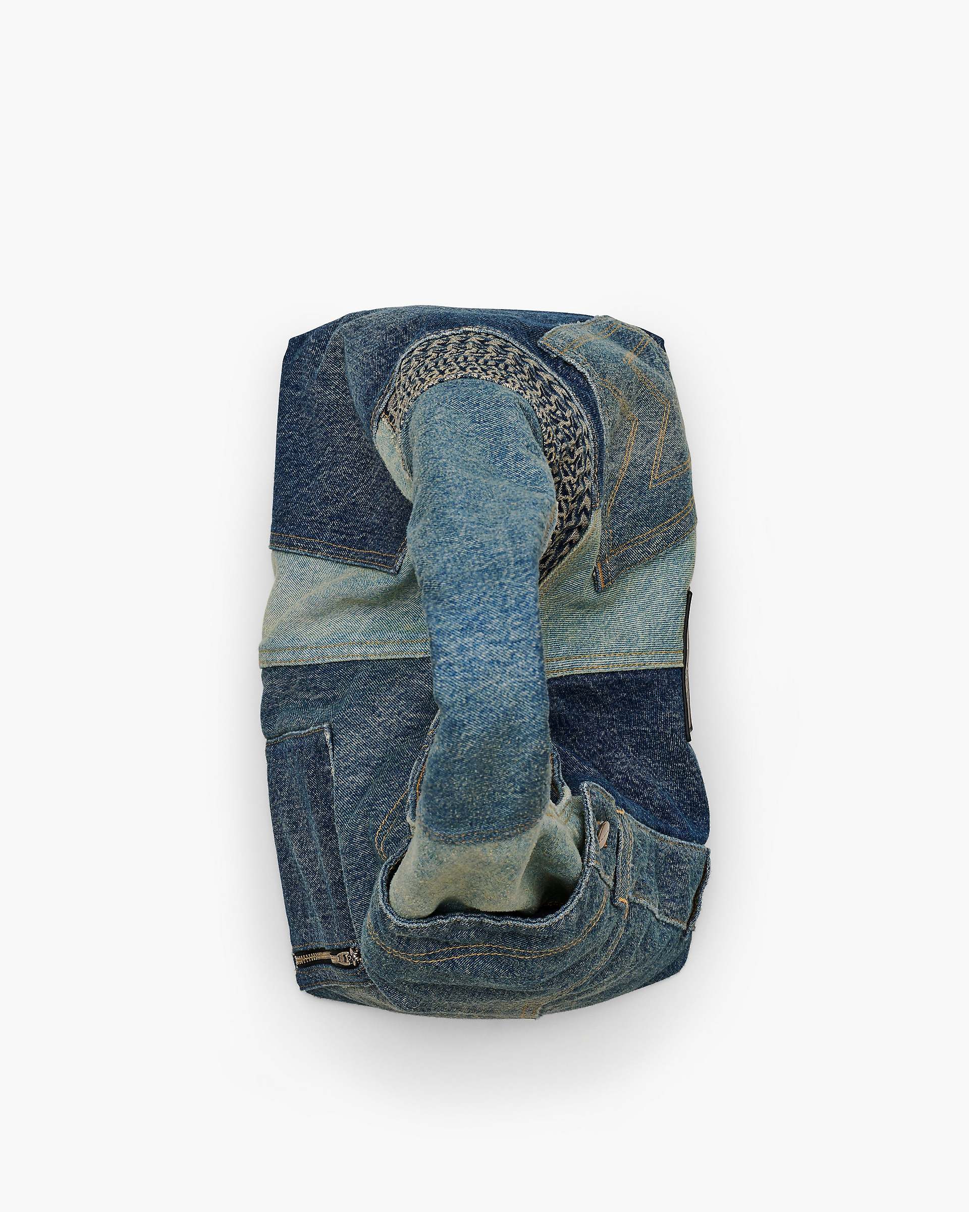 The Deconstructed Denim Sack Bag - Indigo Multi | Marc Jacobs on sale
