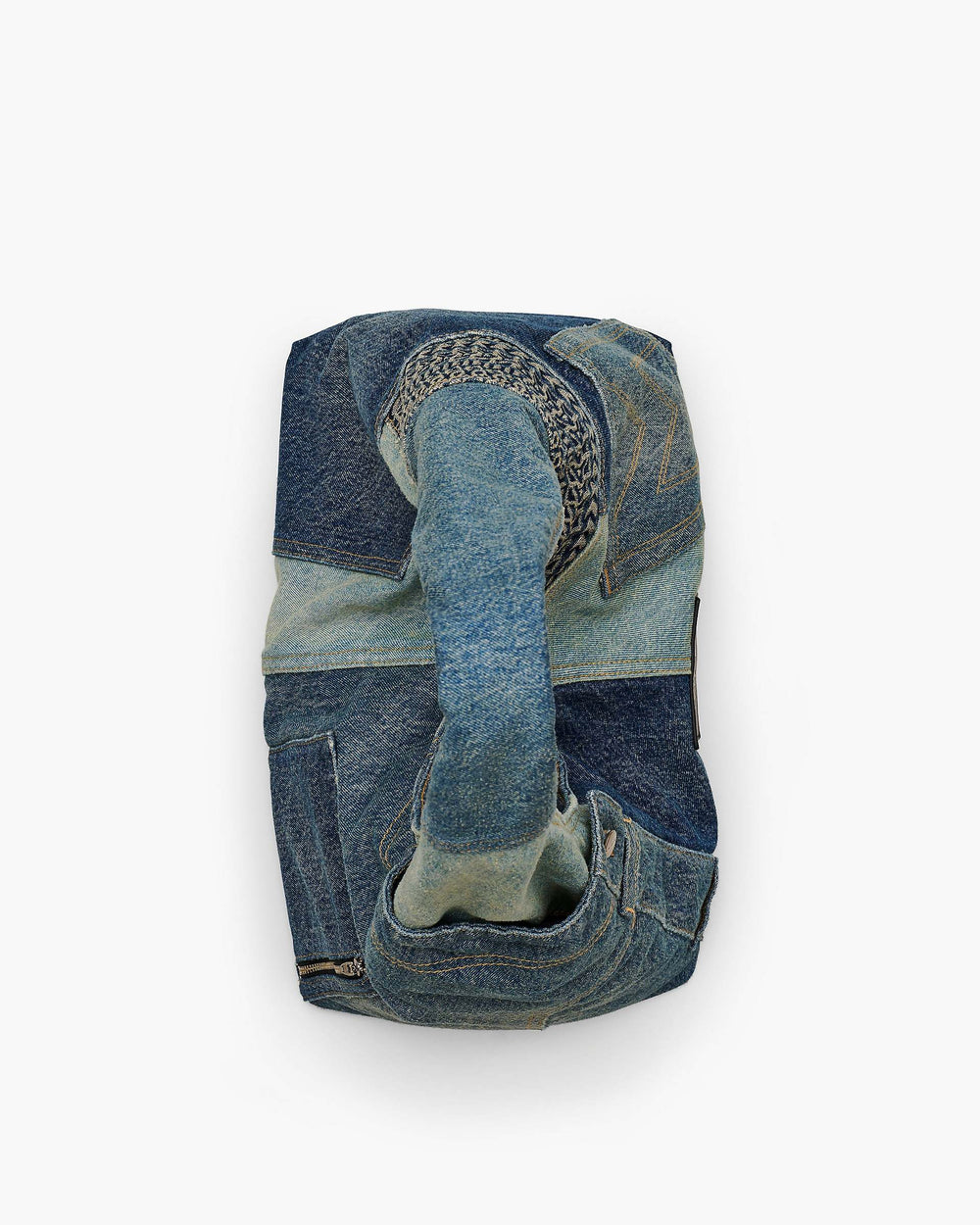 The Deconstructed Denim Sack Bag - Indigo Multi | Marc Jacobs on sale