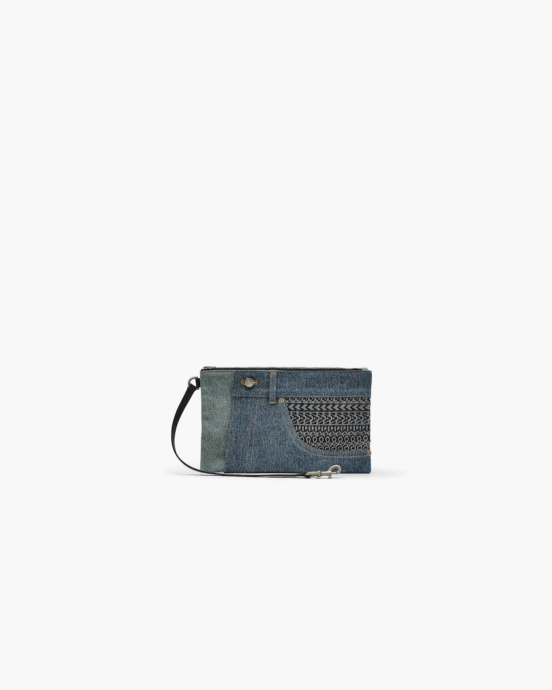 The Deconstructed Denim Sack Bag - Indigo Multi | Marc Jacobs on sale