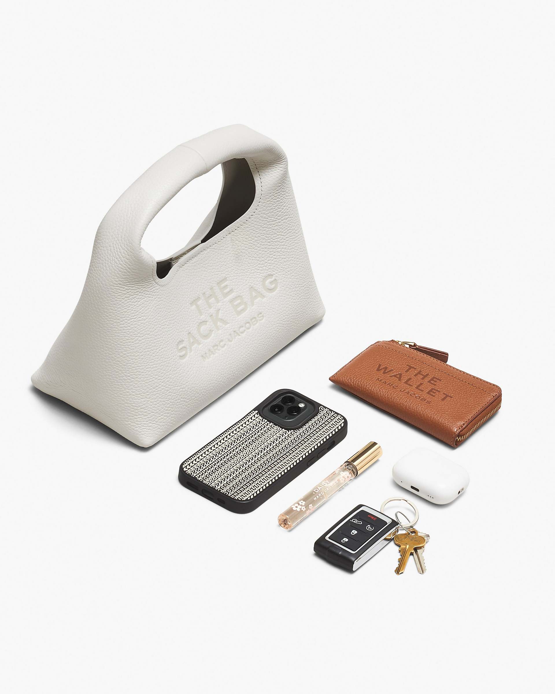The Mini Sack Bag - White|White | Marc Jacobs online