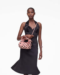 The Satin Dots Bow Mini Sack Bag - Peach Multi | Marc Jacobs on sale