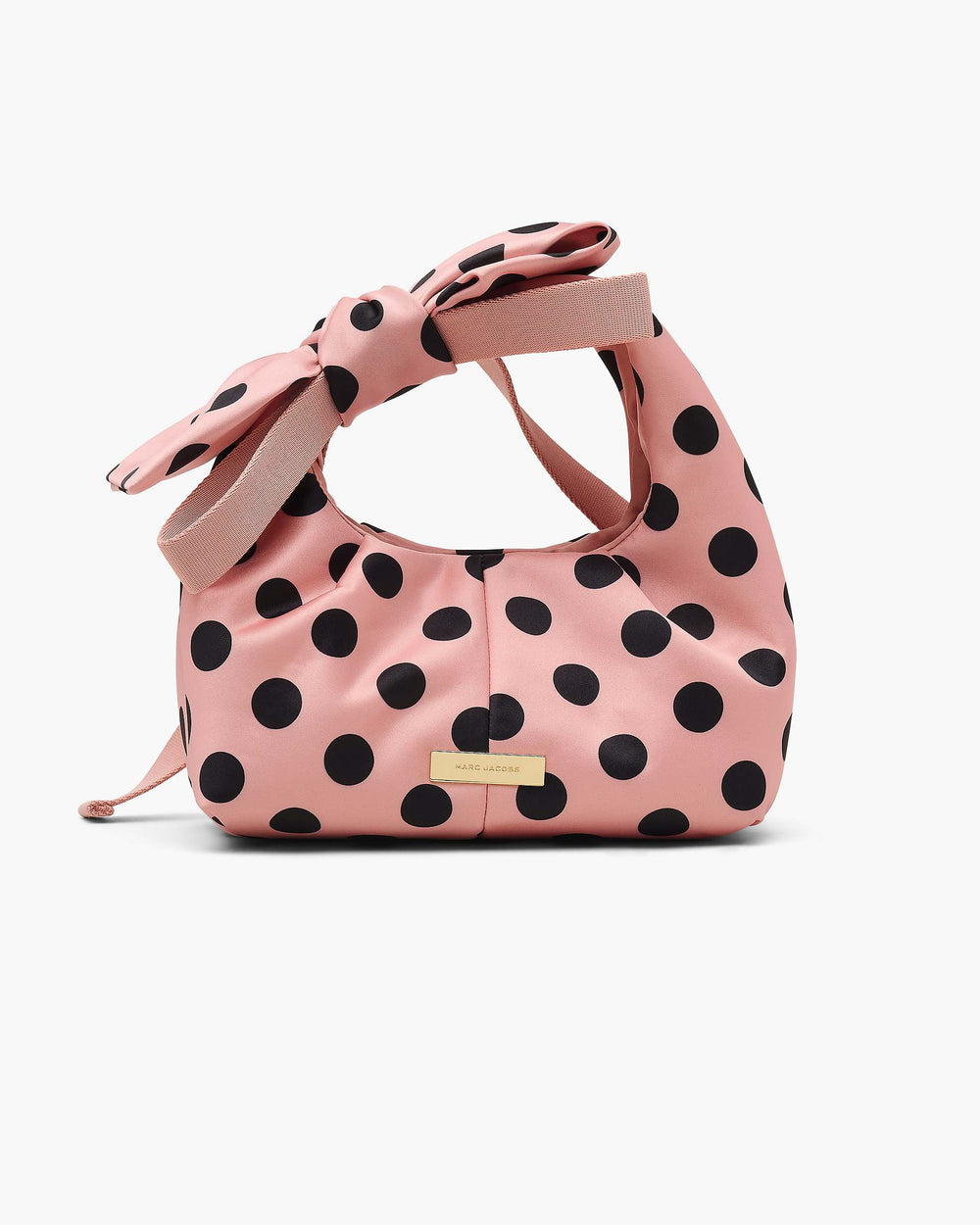 The Satin Dots Bow Mini Sack Bag - Peach Multi | Marc Jacobs on sale