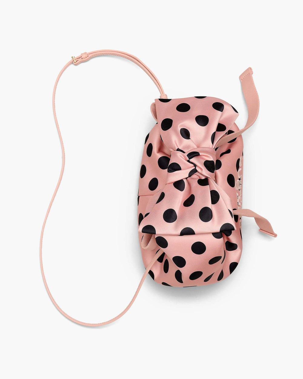 The Satin Dots Bow Mini Sack Bag - Peach Multi | Marc Jacobs on sale