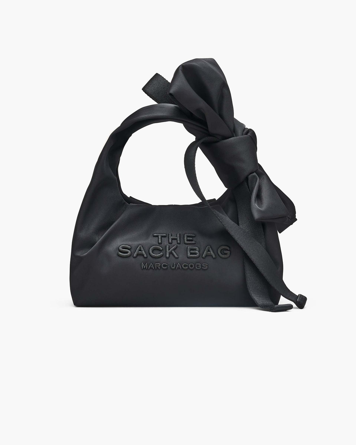 The Bow Nylon Mini Sack Bag - Black | Marc Jacobs US