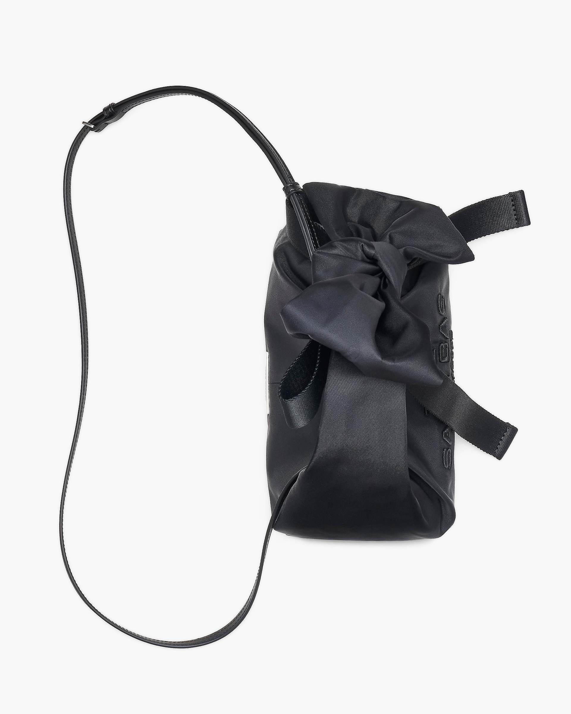 The Bow Nylon Mini Sack Bag - Black | Marc Jacobs US