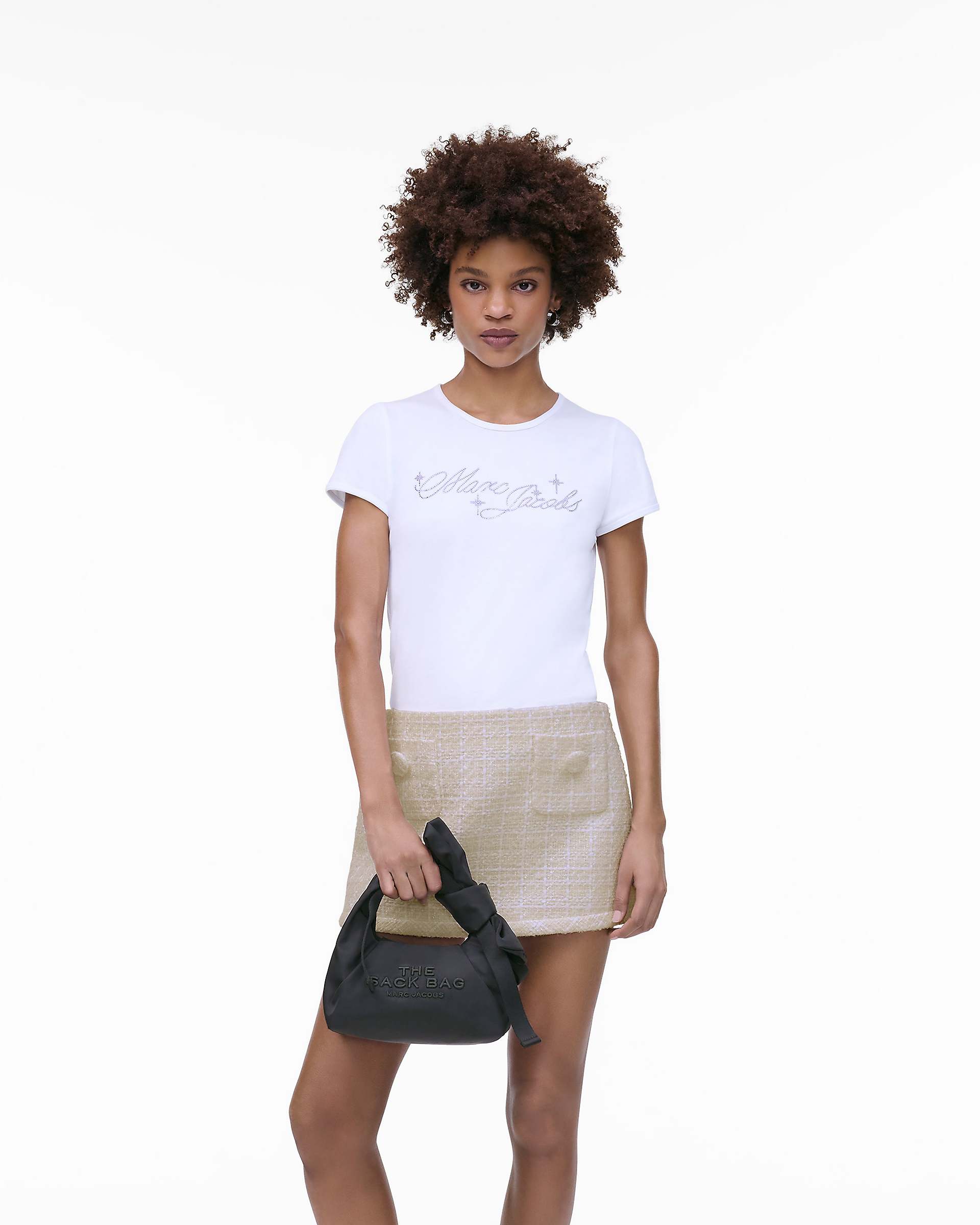 The Bow Nylon Mini Sack Bag - Black | Marc Jacobs US