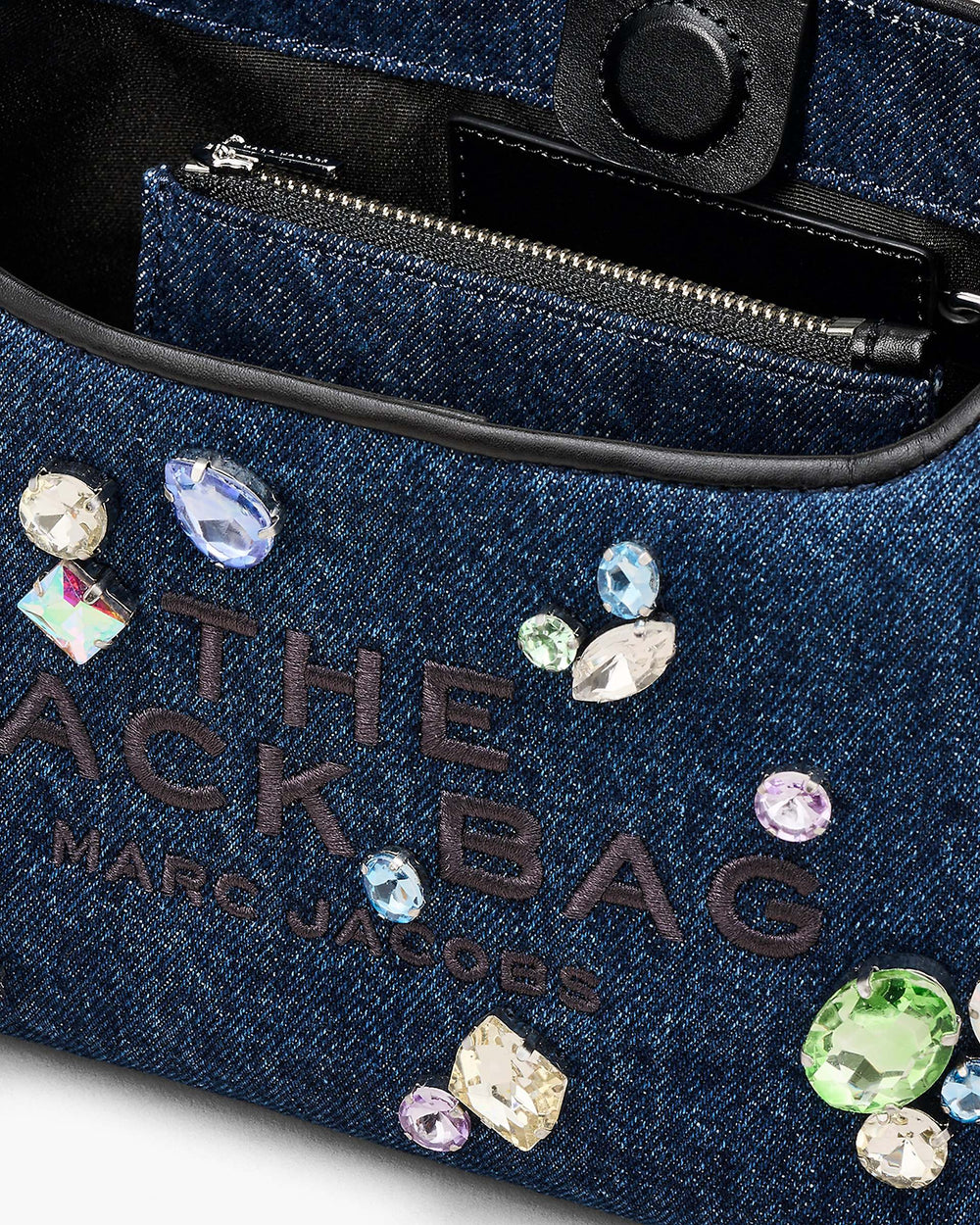 The Gem Denim Mini Sack Bag - Indigo | Marc Jacobs online