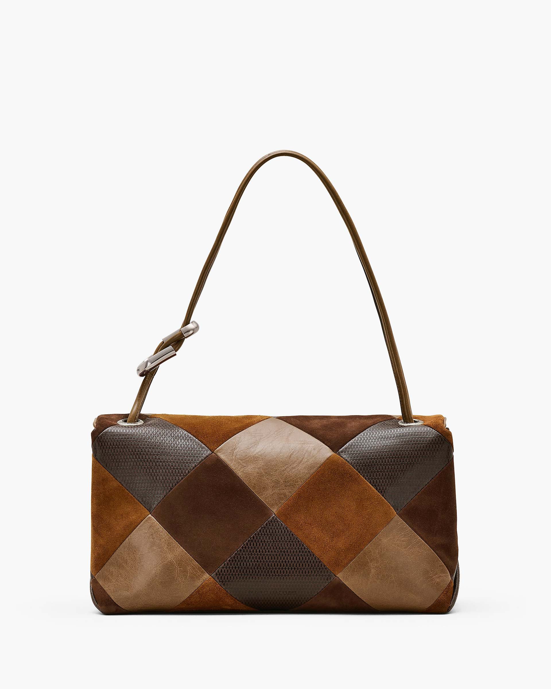 The Suede Patchwork Large Dual Bag - Brown Multi | Marc Jacobs online