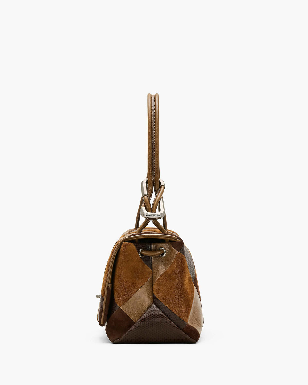 The Suede Patchwork Large Dual Bag - Brown Multi | Marc Jacobs online