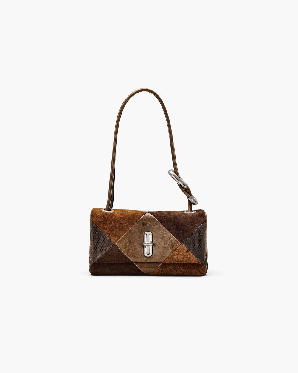 The Suede Patchwork Mini Dual Shoulder Bag - Brown Multi | Marc Jacobs US