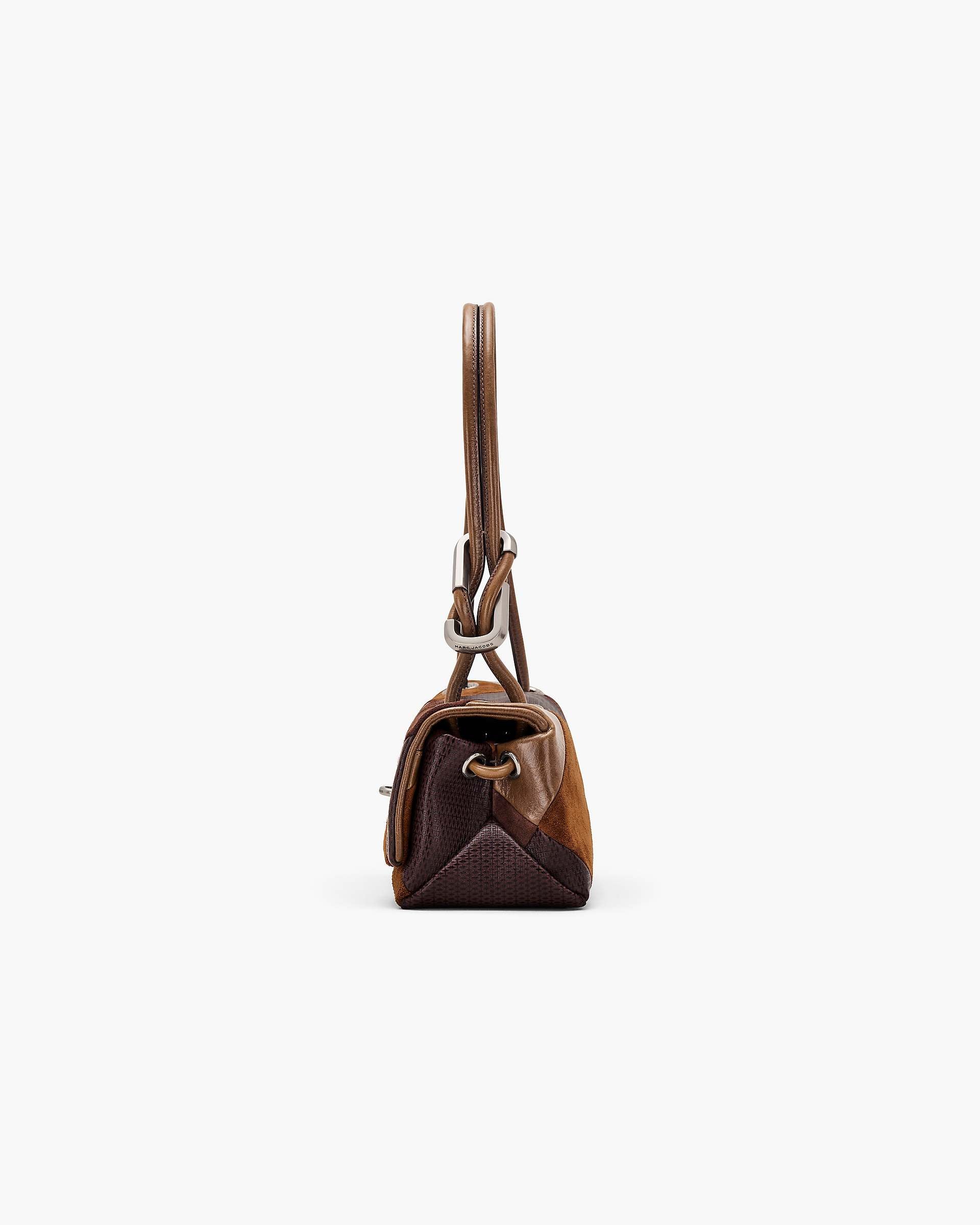 The Suede Patchwork Mini Dual Shoulder Bag - Brown Multi | Marc Jacobs US