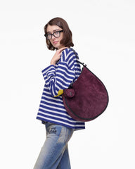 The Suede Large Dual Hobo - Dark Plum | Marc Jacobs discount