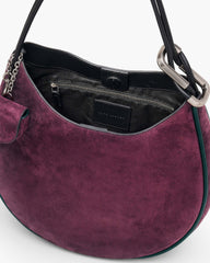 The Suede Large Dual Hobo - Dark Plum | Marc Jacobs discount