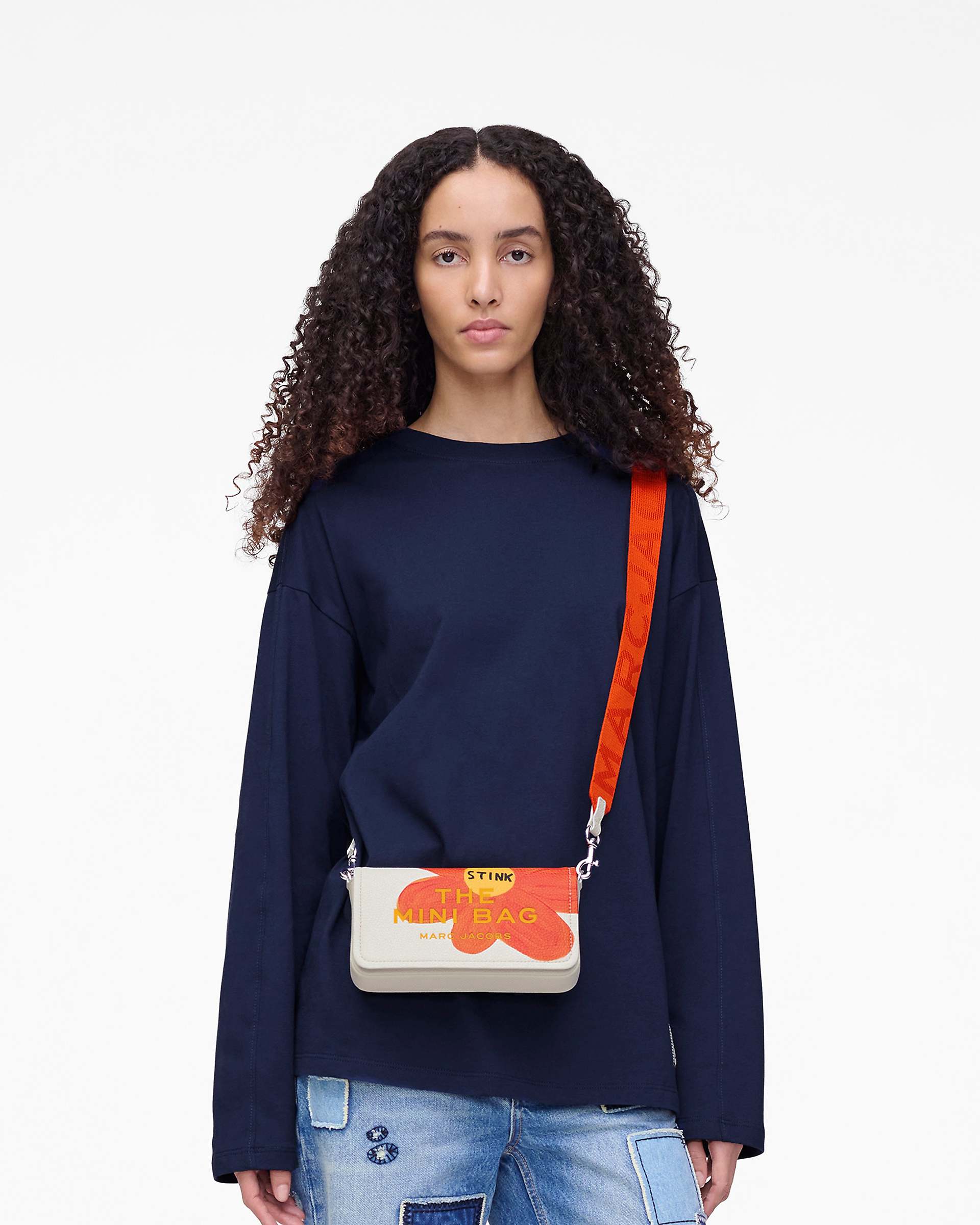 David Shrigley X Marc Jacobs Leather Mini Bag - White Multi | Marc Jacobs discount