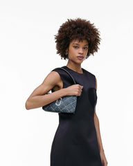The Quilted Denim Snapshot Convertible Shoulder Bag - Light Wash Indigo | Marc Jacobs online