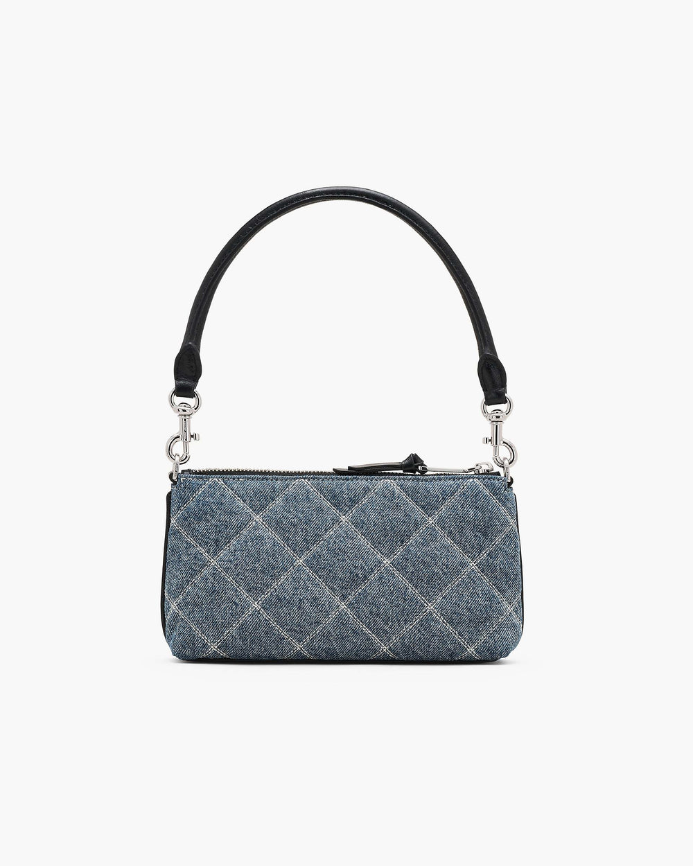 The Quilted Denim Snapshot Convertible Shoulder Bag - Light Wash Indigo | Marc Jacobs online