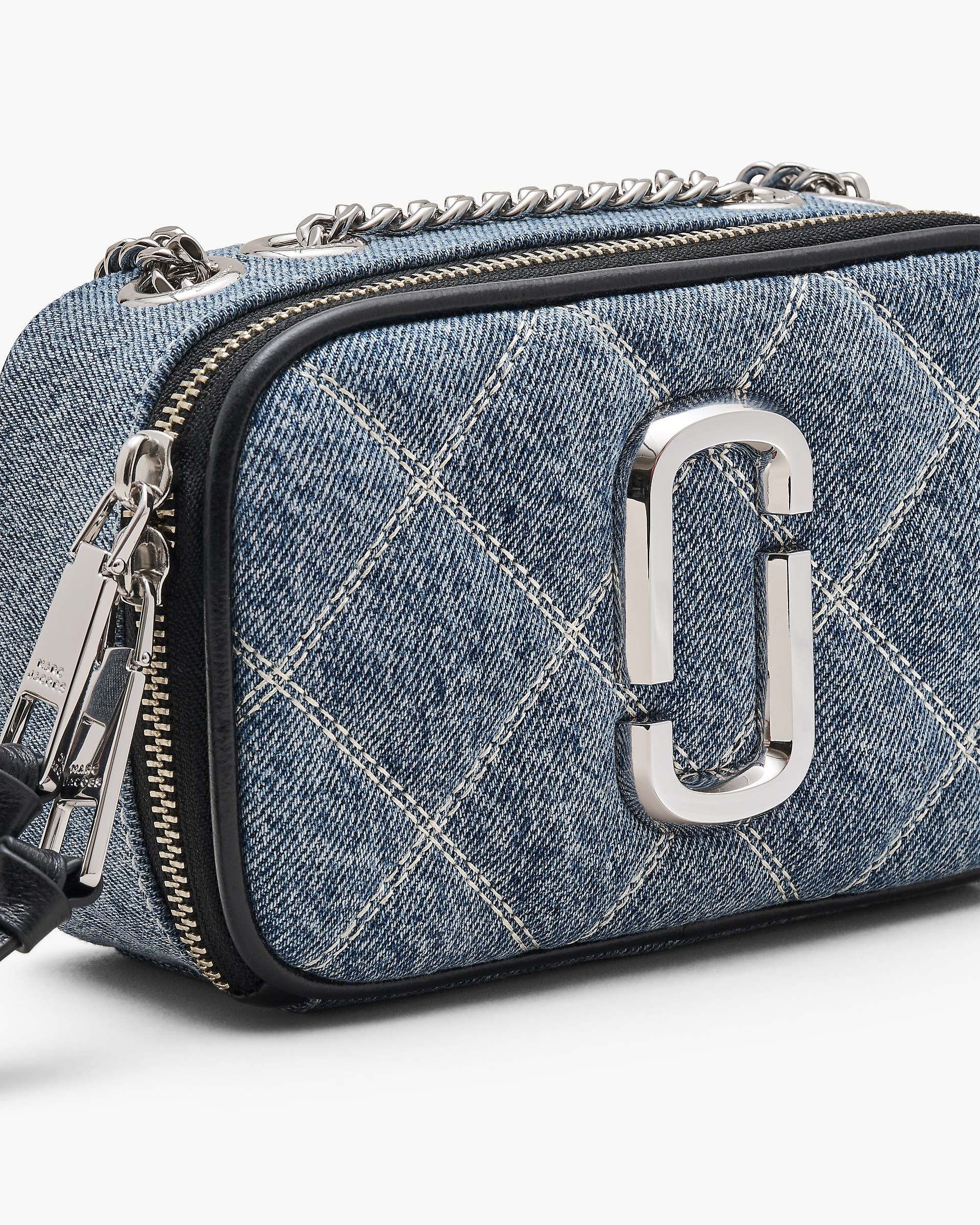 The Quilted Denim Softshot - Light Wash Indigo | Marc Jacobs for sale