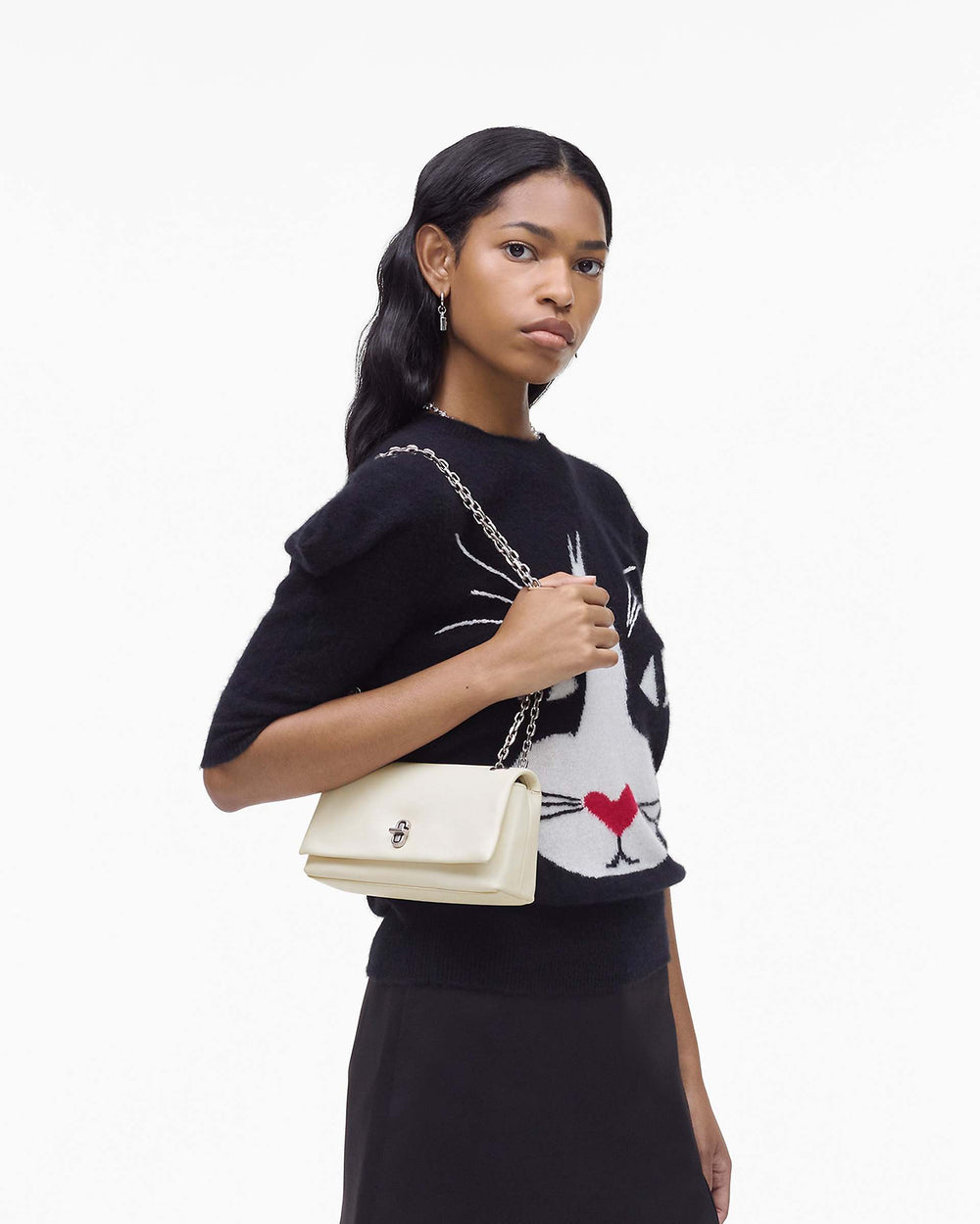 The Dual Chain Mini Bag - Cloud White | Marc Jacobs US