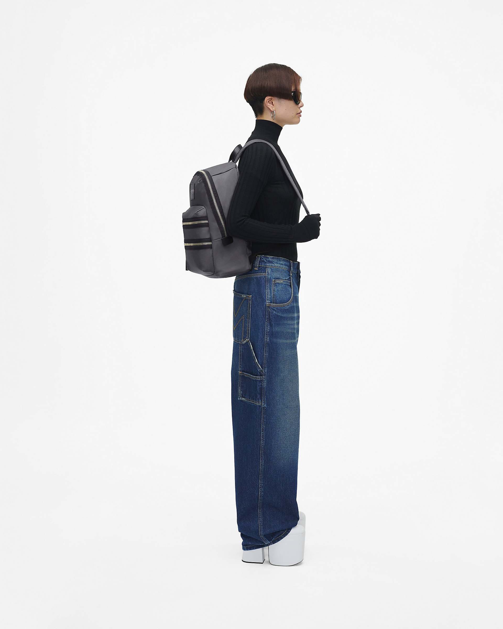 The Biker Nylon Large Backpack - Dark Shadow|Dark Shadow | Marc Jacobs online