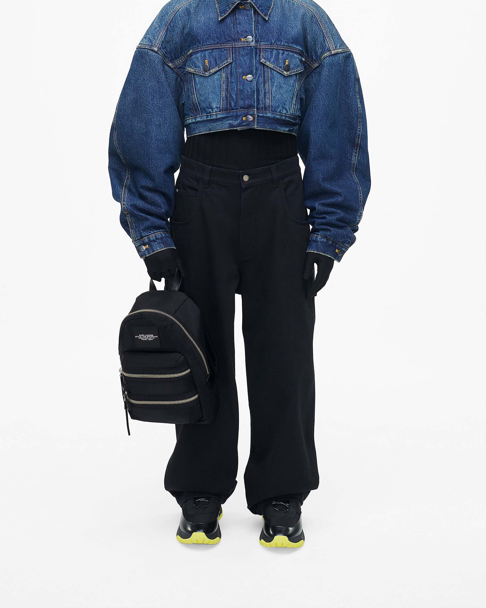 The Biker Nylon Medium Backpack - Black|Black | Marc Jacobs sale