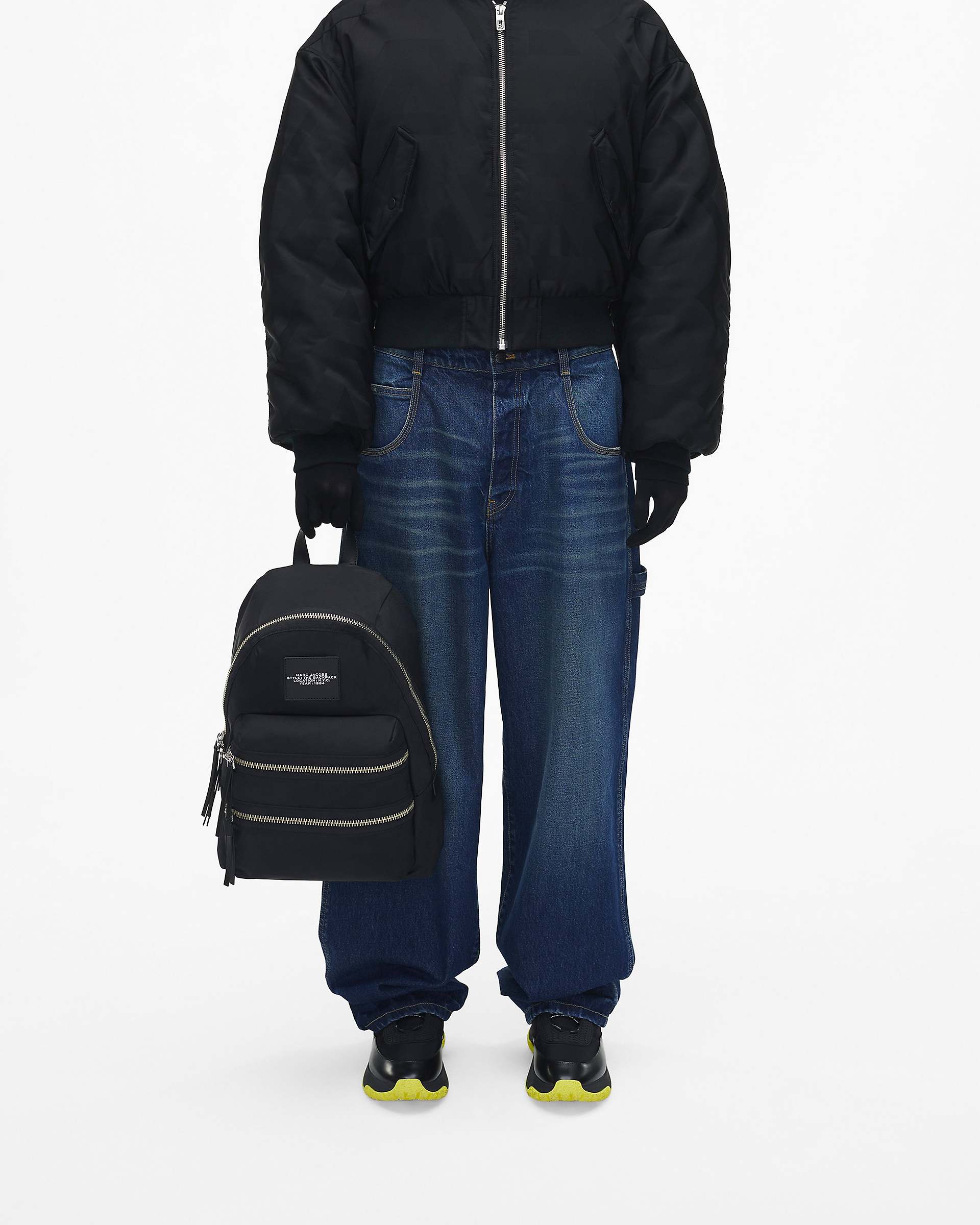 The Biker Nylon Large Backpack - Black|Black | Marc Jacobs for sale