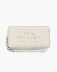 The Leather Continental Wallet - Cotton | Marc Jacobs on sale