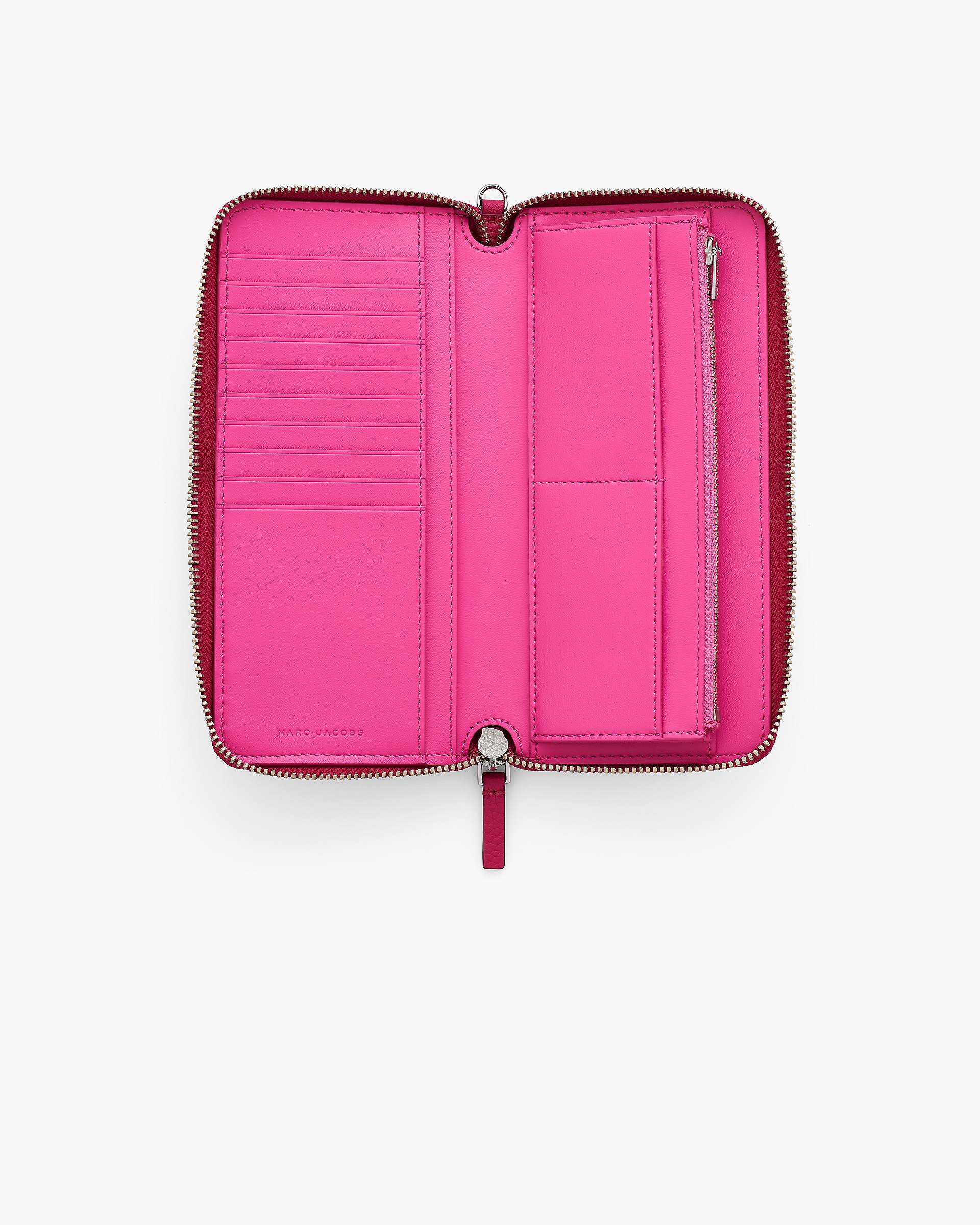 The Leather Continental Wallet - Raspberry Pink | Marc Jacobs US