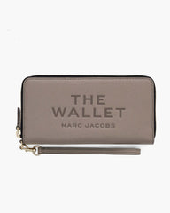 The Leather Continental Wallet - Cement | Marc Jacobs online
