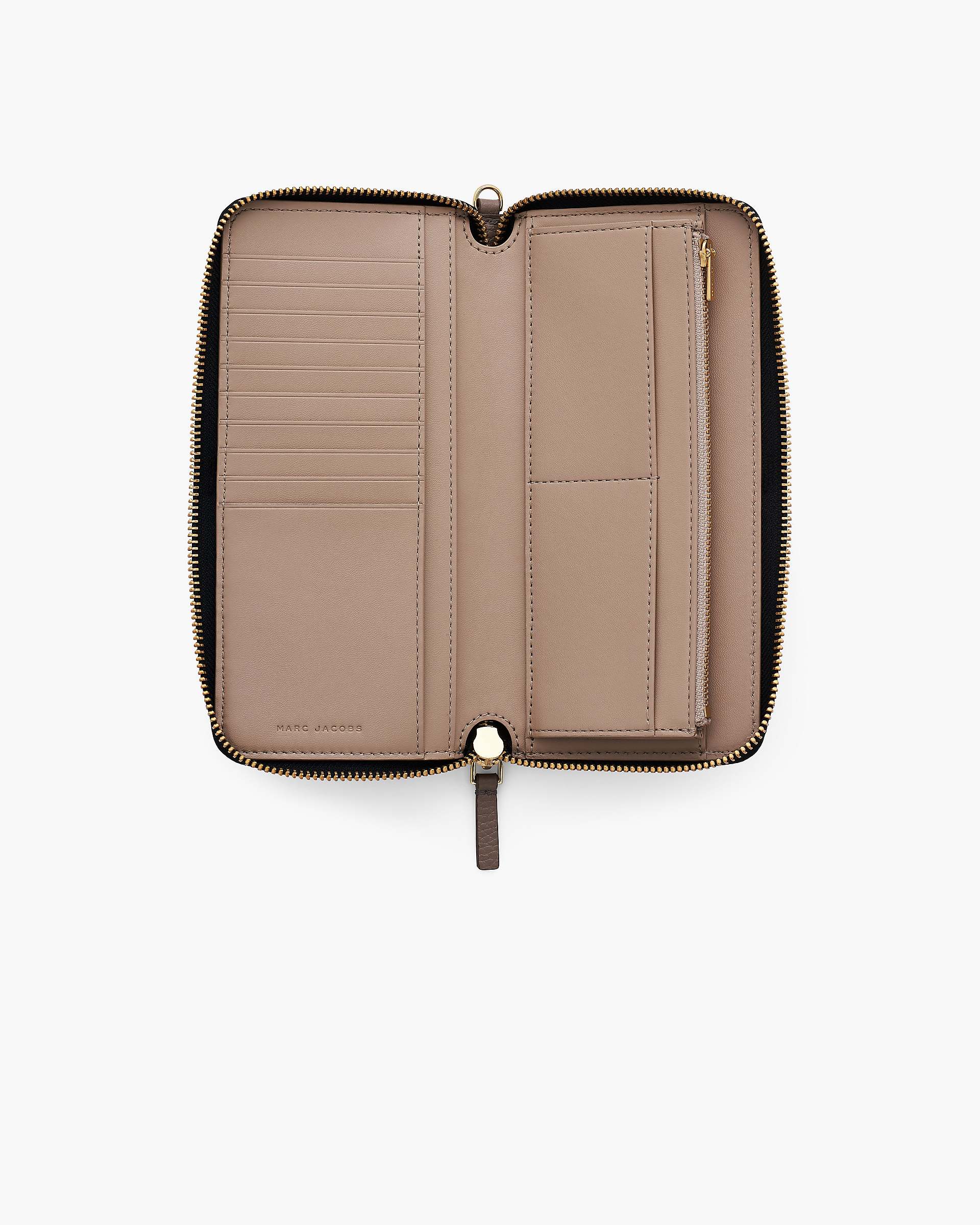 The Leather Continental Wallet - Cement | Marc Jacobs online