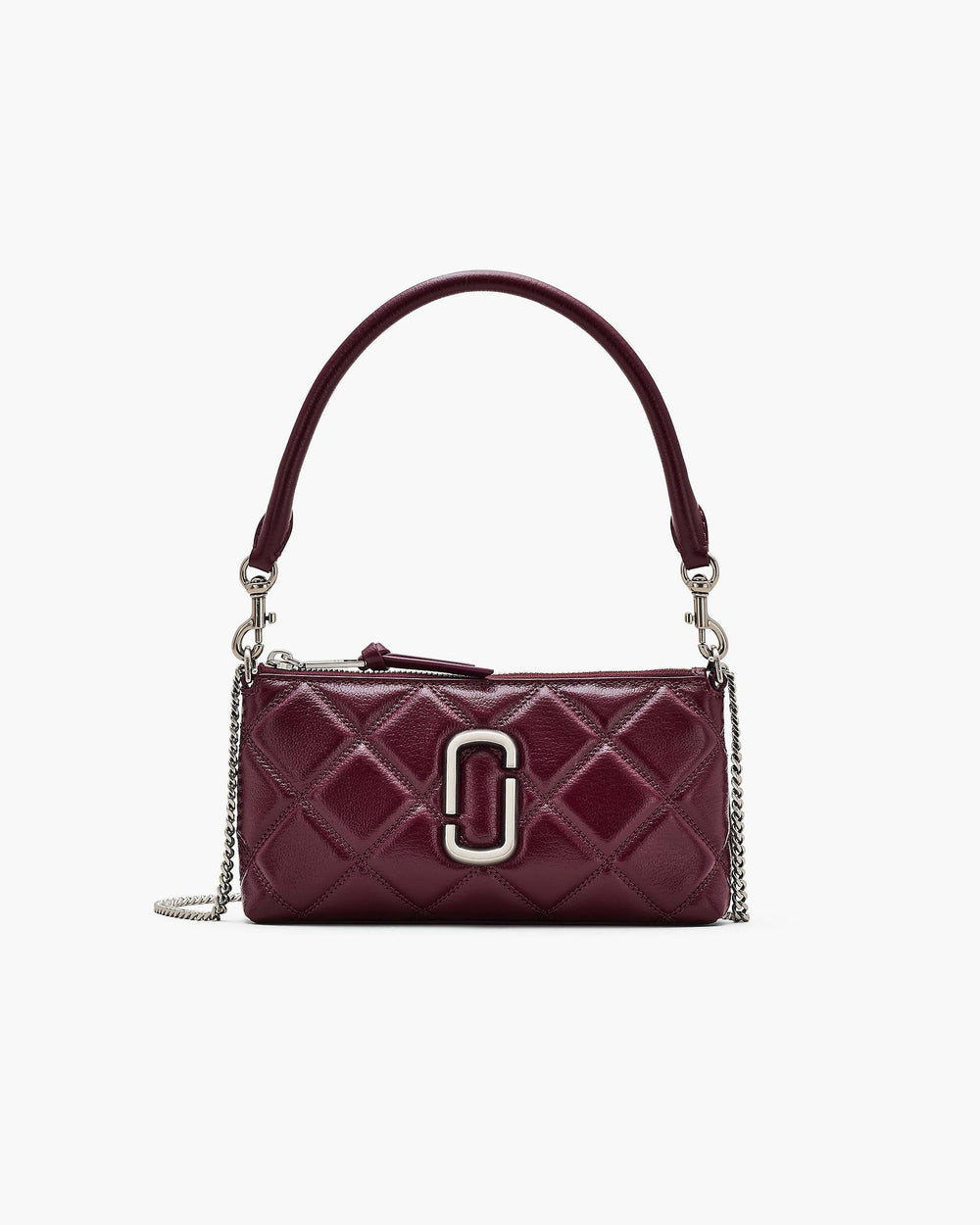 The Quilted Snapshot Convertible Shoulder Bag - Dark Plum | Marc Jacobs online