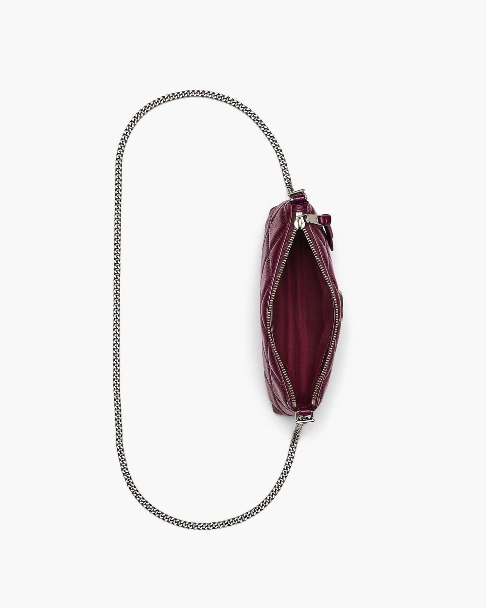 The Quilted Snapshot Convertible Shoulder Bag - Dark Plum | Marc Jacobs online