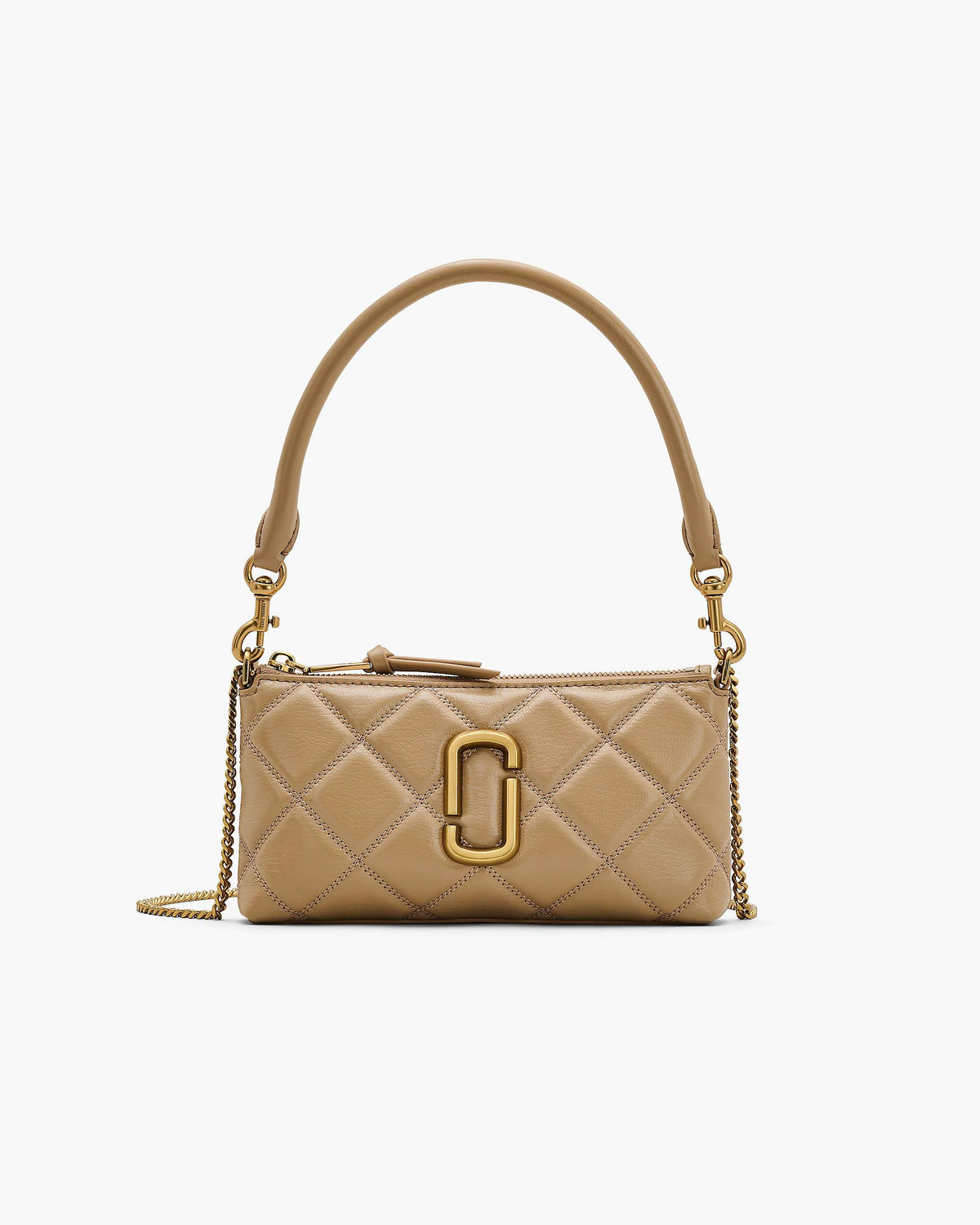 The Quilted Snapshot Convertible Shoulder Bag - Camel | Marc Jacobs discount