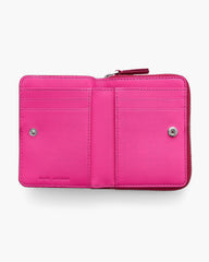 The Leather Mini Compact Wallet - Raspberry Pink|Raspberry Pink | Marc Jacobs discount