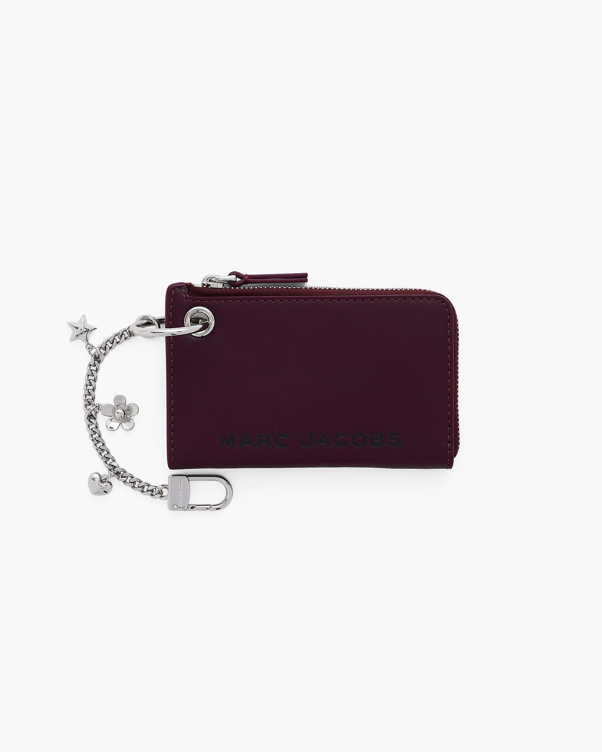 The Top Zip Charm Wallet - Dark Plum | Marc Jacobs online