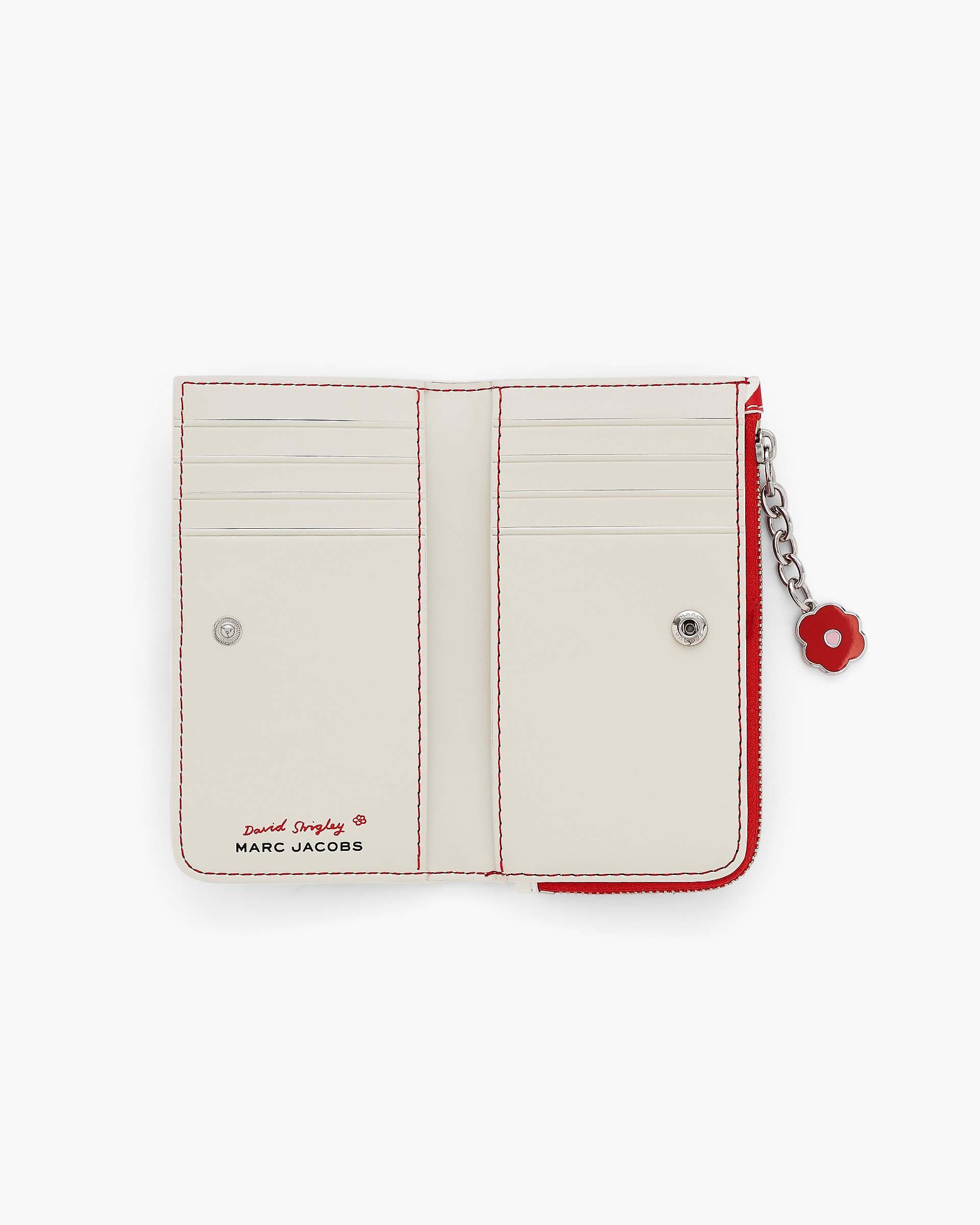 David Shrigley X Marc Jacobs Everyday Logo Slim Wallet - Red Multi | Marc Jacobs on sale